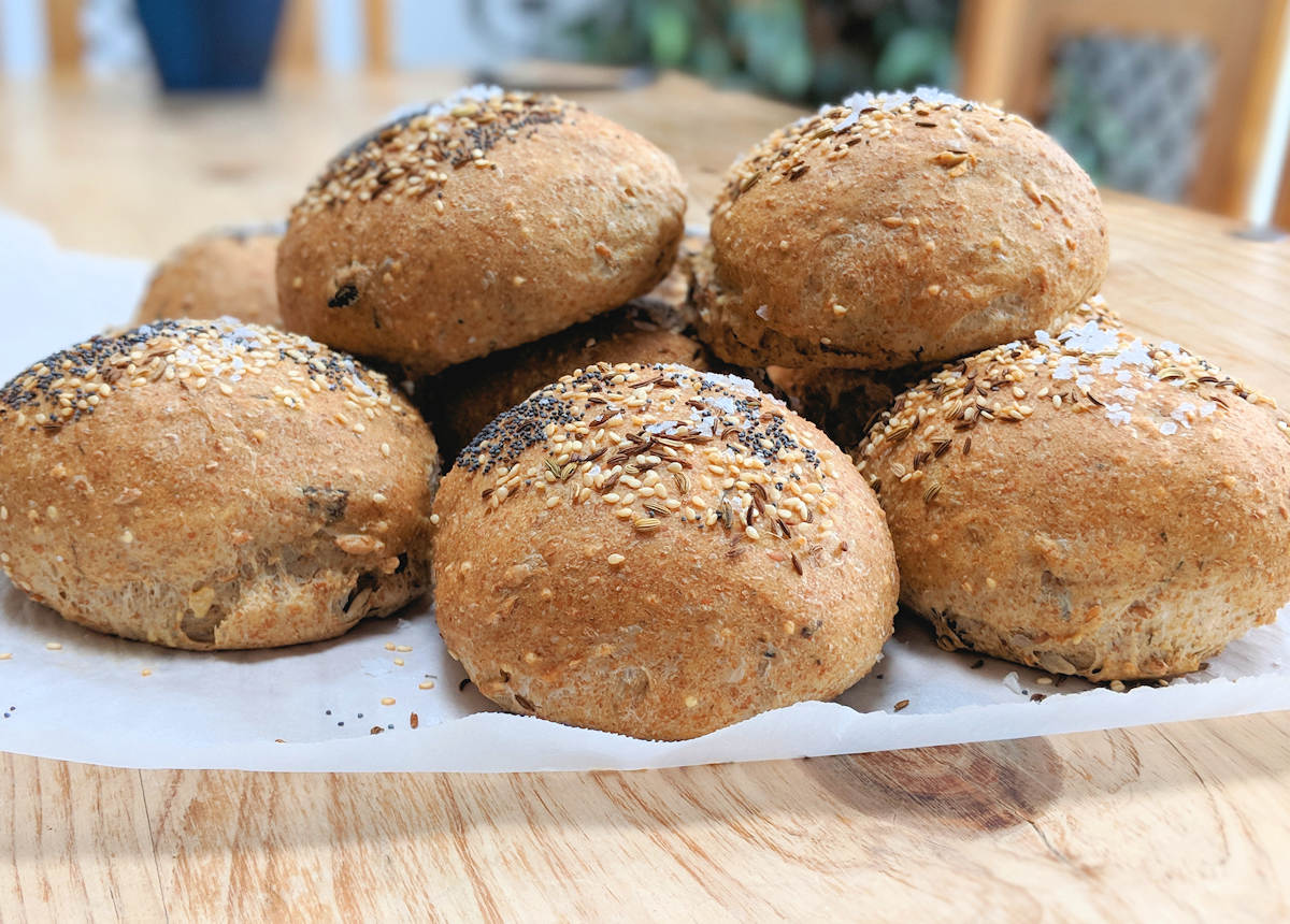 Seeded Brown Dinner Rolls Recipe Cuisine Fiend how-to-make-the-most-simple-healthy-seed-loaf-bread-100-kitchen-stories